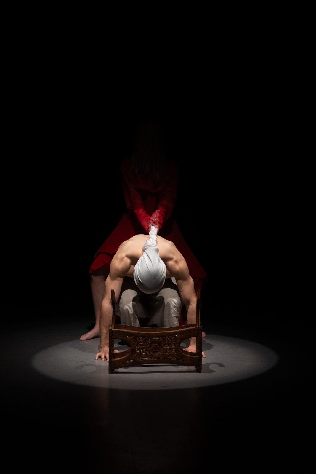 Figure in a spotlight